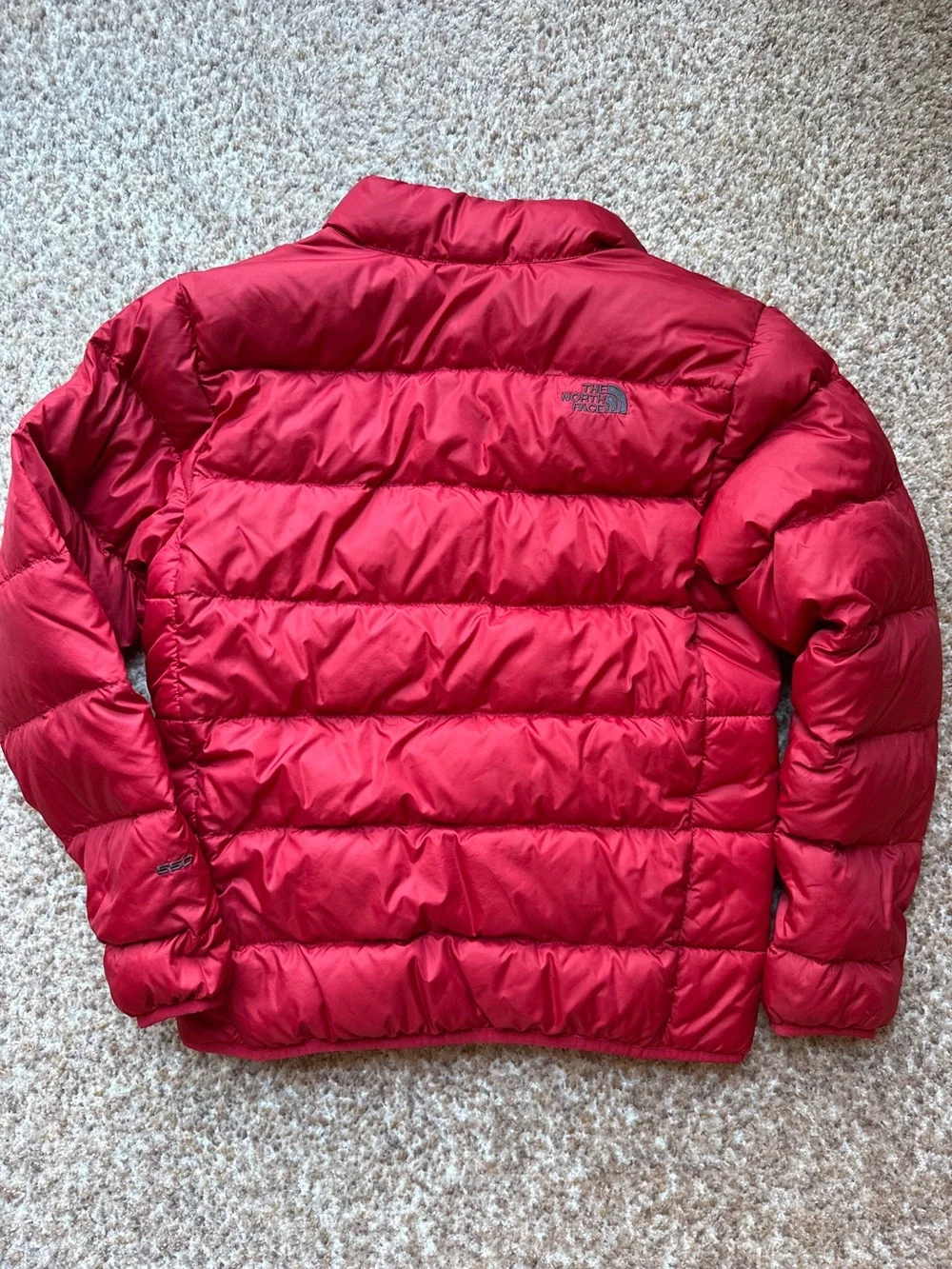 The North Face 550 Puffer Jacket size large 14/16 red youth